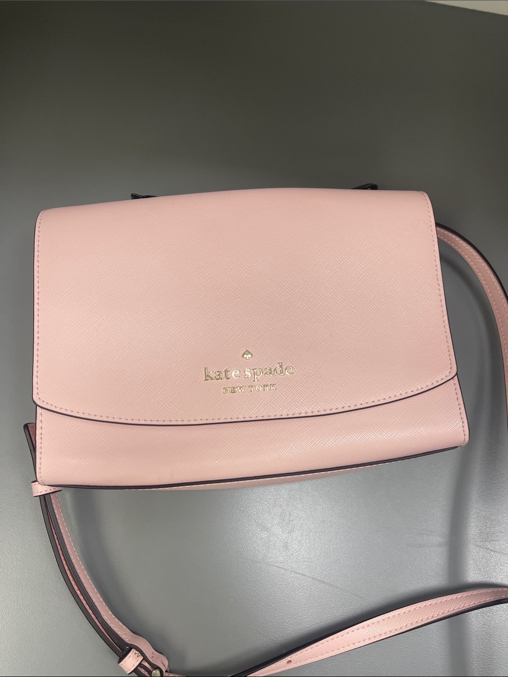 kate spade Pink Saffiano Leather Crossbody